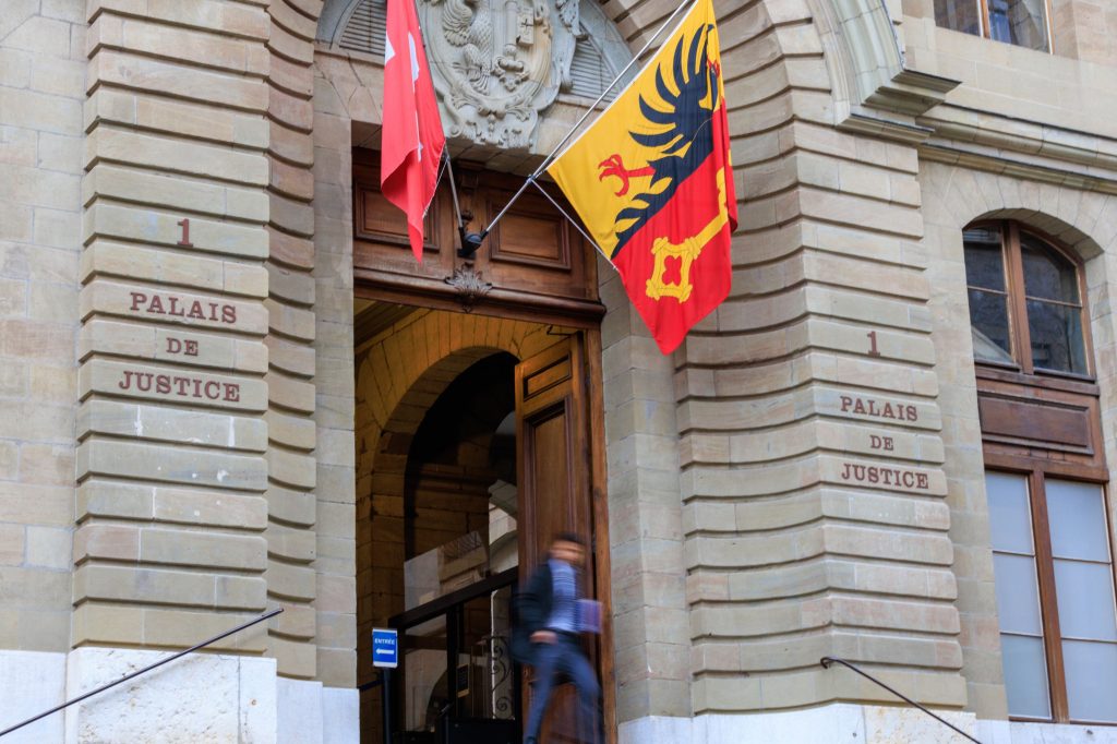 Images prétexte du palais de justice de Genève. Novembre 2022